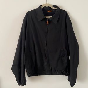 Timberland vintage black bomber jacket XXL mens streetwear varsity weathergear